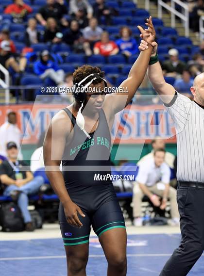 Thumbnail 1 in NCHSAA Wrestling Championship (Finals 220 lb) photogallery.