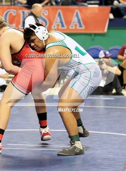 Thumbnail 3 in NCHSAA Wrestling Championship (Finals 220 lb) photogallery.