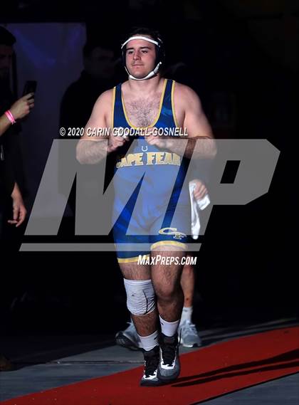 Thumbnail 3 in NCHSAA Wrestling Championship (Finals 220 lb) photogallery.