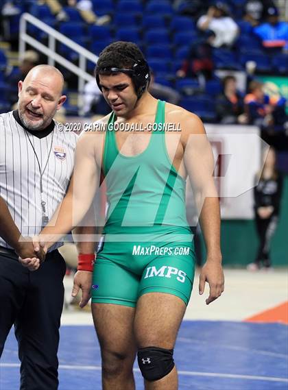 Thumbnail 3 in NCHSAA Wrestling Championship (Finals 220 lb) photogallery.