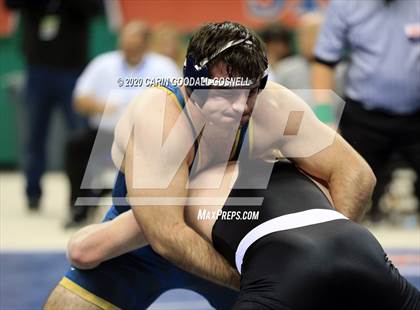 Thumbnail 1 in NCHSAA Wrestling Championship (Finals 220 lb) photogallery.