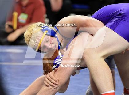 Thumbnail 3 in NCHSAA Wrestling Championship (Finals 220 lb) photogallery.