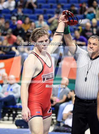 Thumbnail 1 in NCHSAA Wrestling Championship (Finals 220 lb) photogallery.