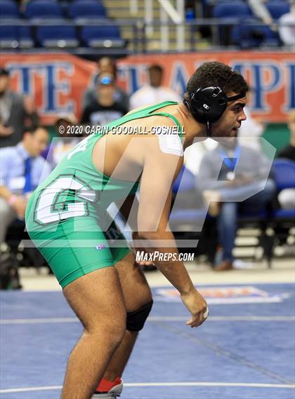 Thumbnail 1 in NCHSAA Wrestling Championship (Finals 220 lb) photogallery.
