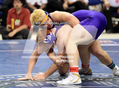 Thumbnail 1 in NCHSAA Wrestling Championship (Finals 220 lb) photogallery.