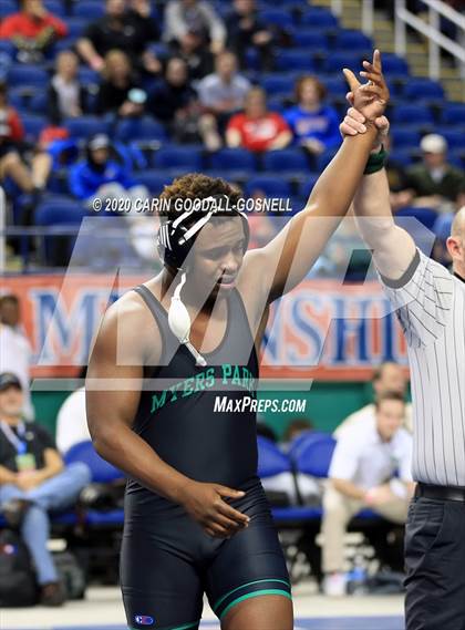 Thumbnail 2 in NCHSAA Wrestling Championship (Finals 220 lb) photogallery.