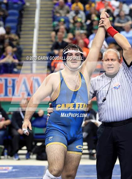 Thumbnail 3 in NCHSAA Wrestling Championship (Finals 220 lb) photogallery.