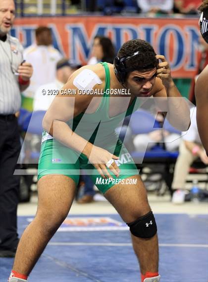 Thumbnail 1 in NCHSAA Wrestling Championship (Finals 220 lb) photogallery.