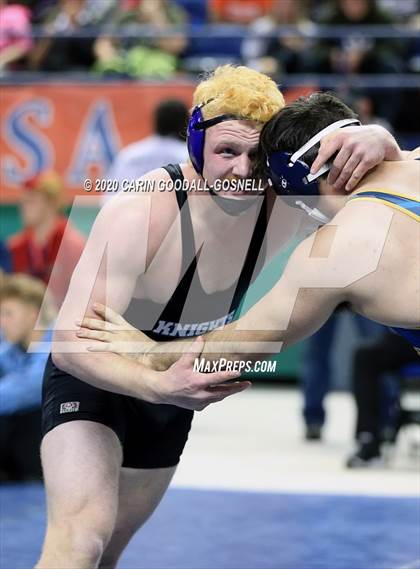 Thumbnail 3 in NCHSAA Wrestling Championship (Finals 220 lb) photogallery.
