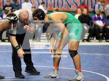 Thumbnail 1 in NCHSAA Wrestling Championship (Finals 220 lb) photogallery.