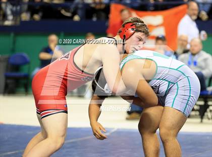 Thumbnail 3 in NCHSAA Wrestling Championship (Finals 220 lb) photogallery.