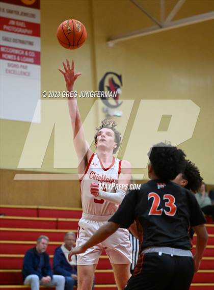 Thumbnail 1 in Palma vs. Woodside (Rose City Tournament at Cardinal Newman) photogallery.
