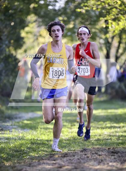 Thumbnail 2 in IHSAA Cross Country Noblesville Regional Championship  photogallery.