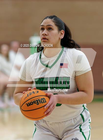 Thumbnail 2 in Pahrump Valley vs Virgin Valley (2025 NIAA Girls Basketball Quarter Finals) photogallery.