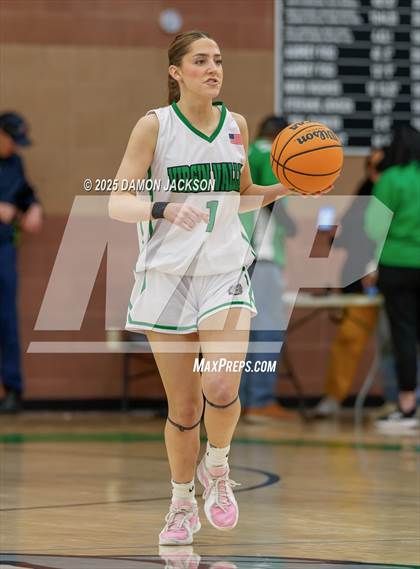 Thumbnail 1 in Pahrump Valley vs Virgin Valley (2025 NIAA Girls Basketball Quarter Finals) photogallery.
