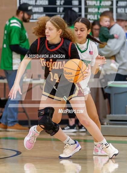 Thumbnail 2 in Pahrump Valley vs Virgin Valley (2025 NIAA Girls Basketball Quarter Finals) photogallery.