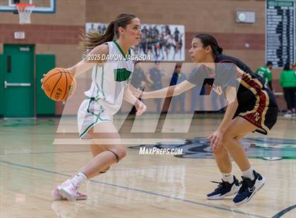 Thumbnail 2 in Pahrump Valley vs Virgin Valley (2025 NIAA Girls Basketball Quarter Finals) photogallery.