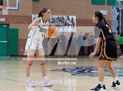 Thumbnail 2 in Pahrump Valley vs Virgin Valley (2025 NIAA Girls Basketball Quarter Finals) photogallery.