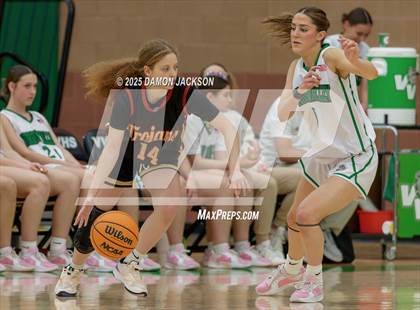 Thumbnail 2 in Pahrump Valley vs Virgin Valley (2025 NIAA Girls Basketball Quarter Finals) photogallery.