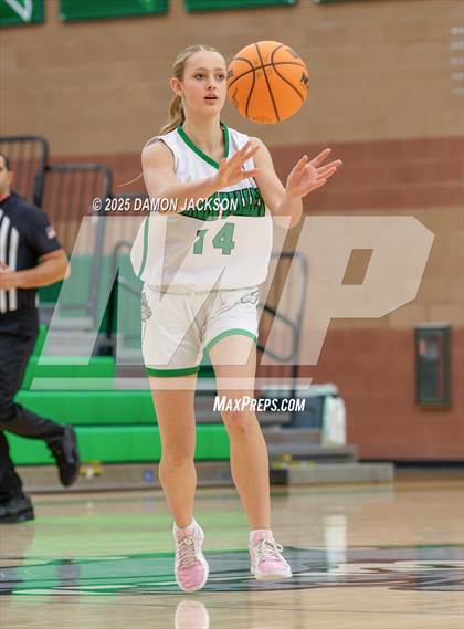 Thumbnail 3 in Pahrump Valley vs Virgin Valley (2025 NIAA Girls Basketball Quarter Finals) photogallery.