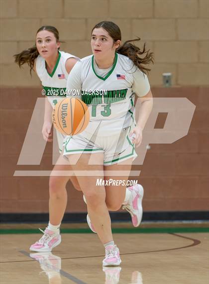 Thumbnail 2 in Pahrump Valley vs Virgin Valley (2025 NIAA Girls Basketball Quarter Finals) photogallery.