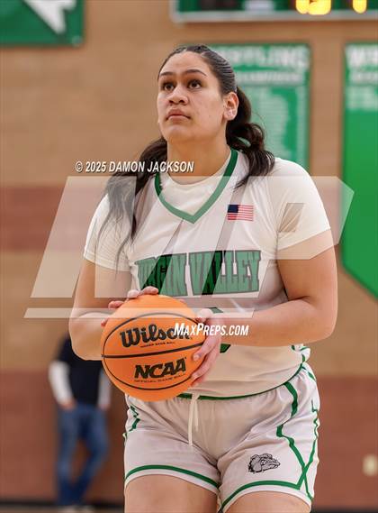 Thumbnail 3 in Pahrump Valley vs Virgin Valley (2025 NIAA Girls Basketball Quarter Finals) photogallery.
