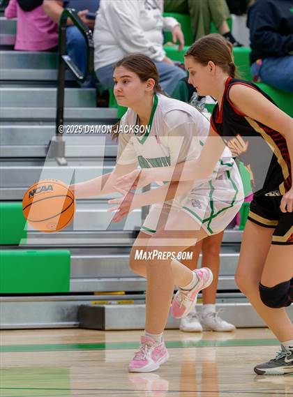 Thumbnail 2 in Pahrump Valley vs Virgin Valley (2025 NIAA Girls Basketball Quarter Finals) photogallery.