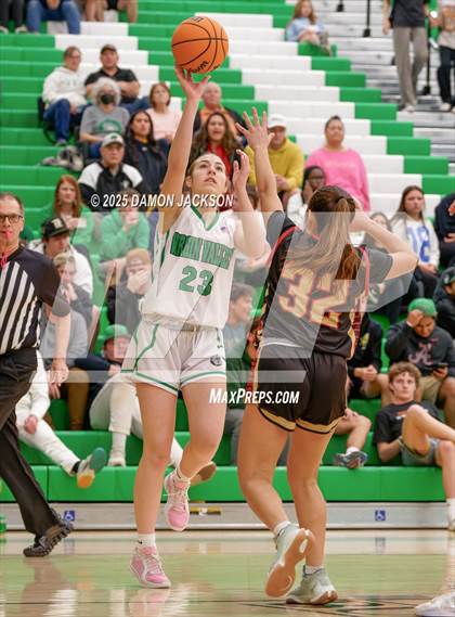 Thumbnail 2 in Pahrump Valley vs Virgin Valley (2025 NIAA Girls Basketball Quarter Finals) photogallery.