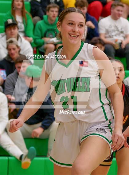 Thumbnail 2 in Pahrump Valley vs Virgin Valley (2025 NIAA Girls Basketball Quarter Finals) photogallery.