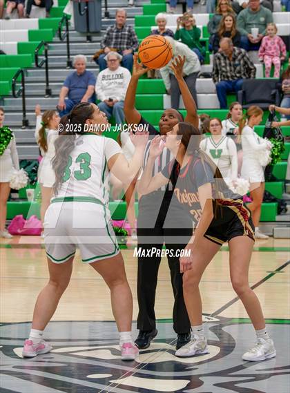 Thumbnail 2 in Pahrump Valley vs Virgin Valley (2025 NIAA Girls Basketball Quarter Finals) photogallery.