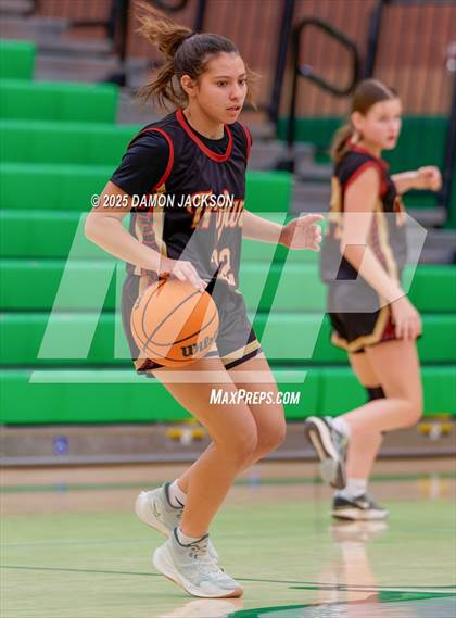Thumbnail 1 in Pahrump Valley vs Virgin Valley (2025 NIAA Girls Basketball Quarter Finals) photogallery.