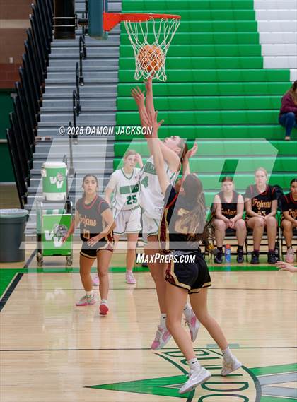 Thumbnail 1 in Pahrump Valley vs Virgin Valley (2025 NIAA Girls Basketball Quarter Finals) photogallery.