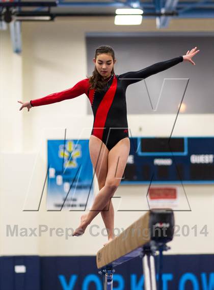 Thumbnail 2 in Yorktown Gymnastics Meet (Edison, Madison & Wakefield) photogallery.