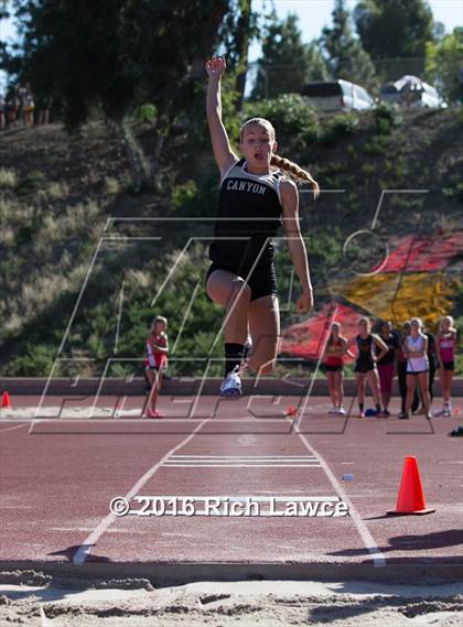 Thumbnail 2 in Orange County Track & Field Championships (Girls Long Jump) photogallery.
