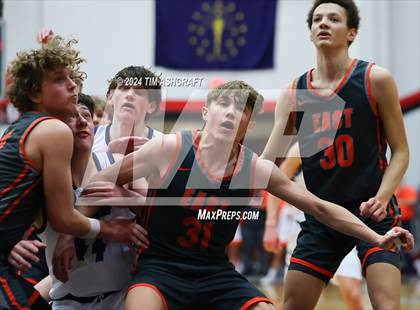 Thumbnail 3 in Columbus East vs Columbus North (IHSAA 4A Section 14 Round 1) photogallery.