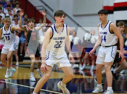 Thumbnail 3 in Columbus East vs Columbus North (IHSAA 4A Section 14 Round 1) photogallery.