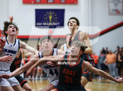 Thumbnail 2 in Columbus East vs Columbus North (IHSAA 4A Section 14 Round 1) photogallery.