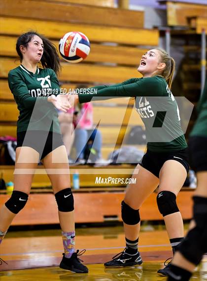 Thumbnail 2 in Churchill County vs. Beatty (Yerington Tournament) photogallery.