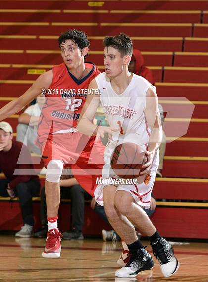Thumbnail 1 in Modesto Christian vs. Jesuit (Fr. Barry Christmas Classic) photogallery.