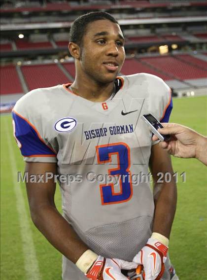 Thumbnail 3 in Bishop Gorman vs. Chaparral (Sollenberger Classic) photogallery.
