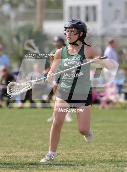 Thumbnail 3 in Cardinal Mooney vs Tampa Catholic (Lax Against Leukemia) photogallery.