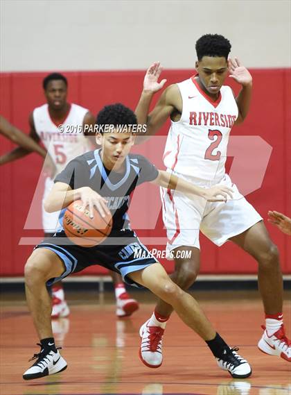 Thumbnail 3 in Riverside Academy vs South Plaquemines (Country Day Cajun Holiday Classic) photogallery.