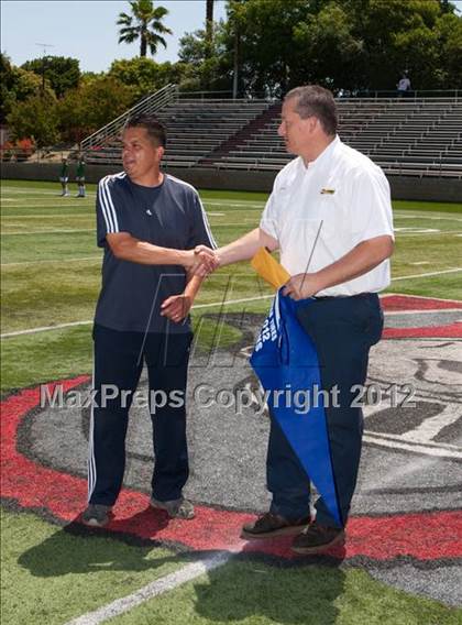 Thumbnail 1 in Trinity Prep vs. Millennium (CIF SJS D7 Final) photogallery.