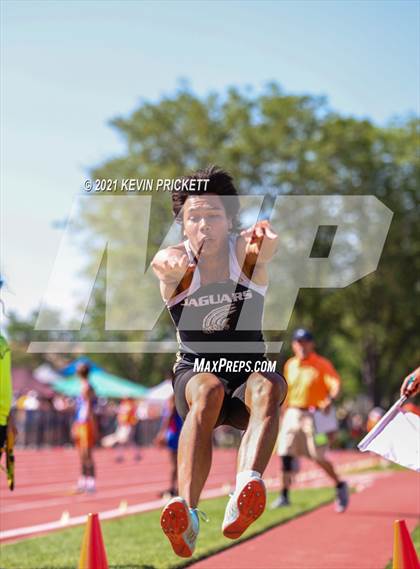 Thumbnail 2 in CHSAA Track & Field 5A Championships (Boys Long Jump) photogallery.