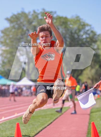 Thumbnail 3 in CHSAA Track & Field 5A Championships (Boys Long Jump) photogallery.