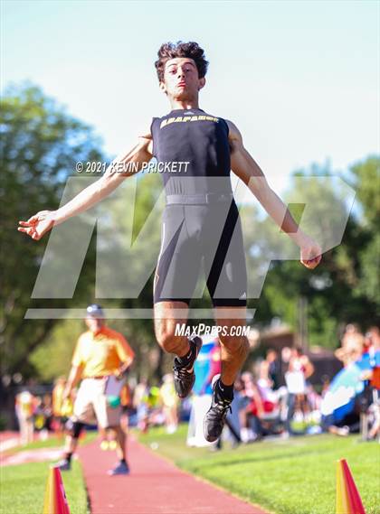 Thumbnail 3 in CHSAA Track & Field 5A Championships (Boys Long Jump) photogallery.