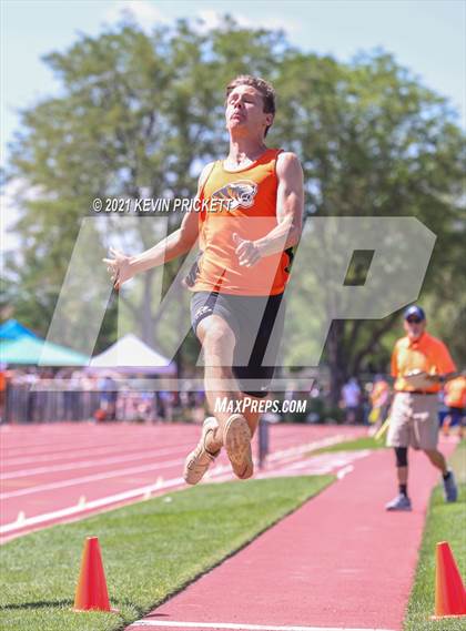 Thumbnail 2 in CHSAA Track & Field 5A Championships (Boys Long Jump) photogallery.