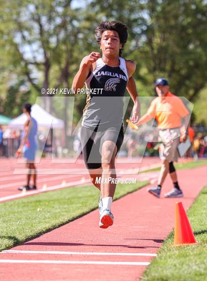 Thumbnail 3 in CHSAA Track & Field 5A Championships (Boys Long Jump) photogallery.
