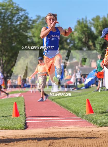 Thumbnail 3 in CHSAA Track & Field 5A Championships (Boys Long Jump) photogallery.