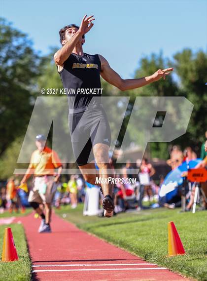 Thumbnail 2 in CHSAA Track & Field 5A Championships (Boys Long Jump) photogallery.